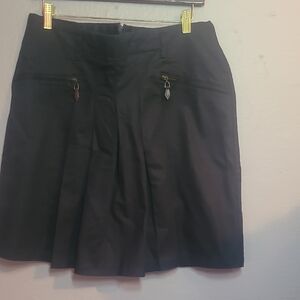 Zara Black Mini Skirt with Zipper Details